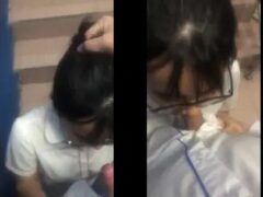 Em nữ sinh lén lút bú cu cho bạn thân ở cầu thang trường học – PheVKL
